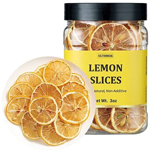 Premium Dried Lemon Slices 3 Oz/85g,Dry Lemon.100% Natural & No Additves,No Sugar Add.
