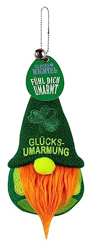 Glückswichtel mit Kugelkette Umarmung Glücksbringer Maskottchen fürs Leben