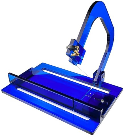 Cortador de jabón profesional con alambre – Herramienta de corte acrílico ajustable para jabón hecho a mano Pan Queso – Cepillo biselado multifuncional con escala de tamaño – Suministros para caja de