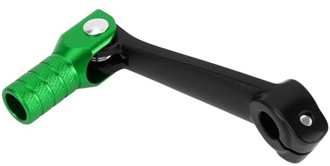 TUCKBOLD Pedale del Cambio per Moto in Lega di Alluminio Pieghevole | Leva del Cambio Marce Nera Verde 1 Pezzo.