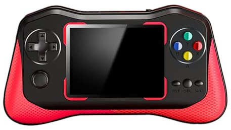 Handheld-Spielekonsole mit 500 Klassischen Spielen, Kindheitserinnerungen Wieder Aufleben Lassen, Elektronisches Mini-Spielzeug mit 3,5-Zoll-HD-Bildschirm für und Erwachsene (Rot)