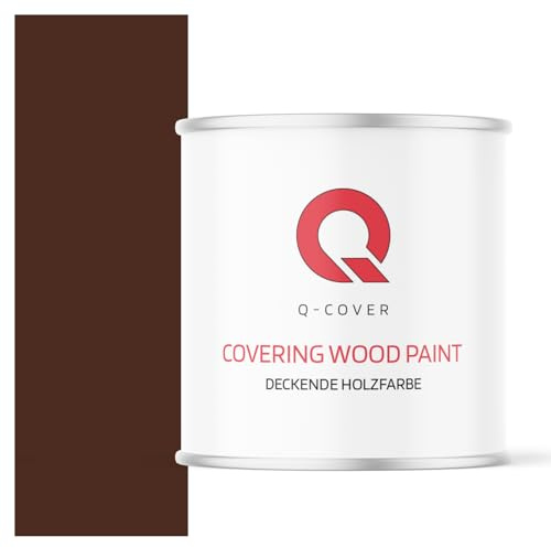 Q-COVER VERNICE COPRENTE PER LEGNO 2,5L SEMI-OPACA Marrone mogano RAL 8016 SMALTO RAL PER LEGNO PROTETTIVO INTERNI/ESTERNI ca. 80–150 ml/m²