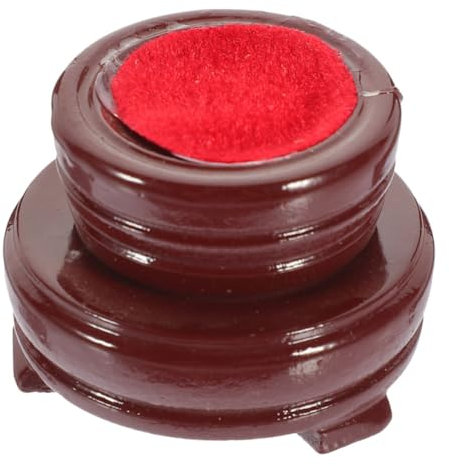 DECHOUS Rotating Wooden Base Round Crystal Ball Stand Rotatable Display Holder for Glass Ball Garden Decor Multi-use Wooden Stand Holder