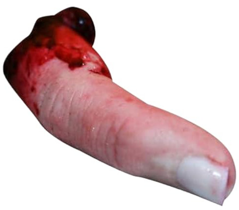 Csafyrt Gefälschte Finger gruselige blutige Finger -Halloween -Körperteile realistische Schaum -Halloween -Finger für Halloween Haunted House Theatre Partys Tricks Tricks