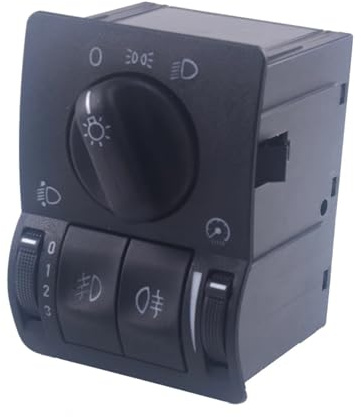 GLILAR Headlamp Fog Lamp Switch Sensor Compatible With Vauxhall For Zafira 2000 2001 2002 2003 2004 2005 For Vectra B 1995-2003 Car Headlight Fog Lamp Main Light Switch Control 6240097