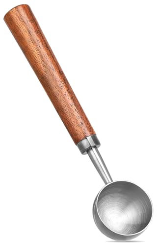 Cuchara medidora de café de 15 ml | Cuchara de café de acero inoxidable para moler y preparar | Herramienta barista para granos de café, espresso, prensa francesa