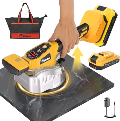 Macchina per la vibrazione delle piastrelle senza fili per batteria DeWalt da 20 V, strumento elettrico da 150 W, con vibrazione regolabile a 12 velocità, display digitale e ventosa