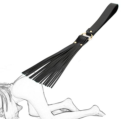 TRQOYTU Fouet Érotique Flogger SM Paddle Cuir Bondage Fessée Fouets De Massage Avec Dragonne Jeu De Rôle Jouets Sexuels Fétichistes Pour Femmes Hommes