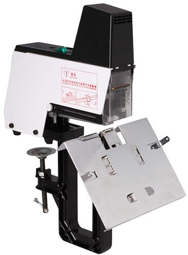 Grapadora eléctrica automática de mesa con resistencia ajustable, ideal para uso doméstico, escolar y de oficina