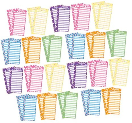 SEWOART 50 feuilles Cartes Budget Perforées Portables Carnet de Suivi Dépenses Quotidiennes Organiseur Budget Pratique pour Contrôle Financier Personnel