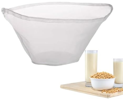 Återanvändbar nötmjölkspåse - ostdukssil, fin nätpåse för mat, matlagningsduk | oblekt silpåse för att göra yoghurt, sylt, bröd, fruktjäser, grönsaker, bakning, köksförberedelse
