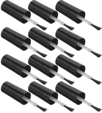 MAGICLULU Pinceles de Esmalte de Uñas de Repuesto Plástico Resistente 20 con Cerdas Suaves para Botellas de Esmalte en Gel, Adecuado para Salones de Belleza y Uñas