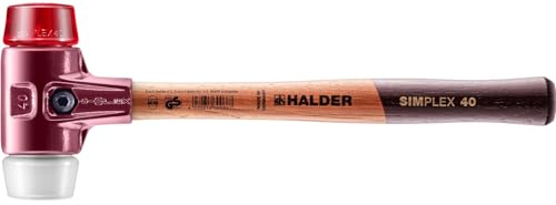 SIMPLEX-Schonhammer, Plastik/Superplastik; mit Tempergussgehäuse und hochwertigem Holzstiel | D=40 mm | 3067.040