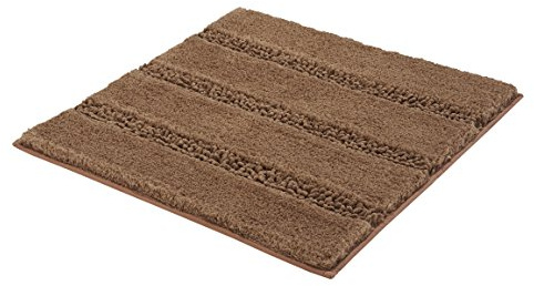 Kleine Wolke Badteppich Monrovia Kaschmirfarben 60 x 60 cm | OEKO-TEX zertifiziert, rutschhemmende Unterseite, für Fußbodenheizung, maschinenwaschbar, 100% Polyester