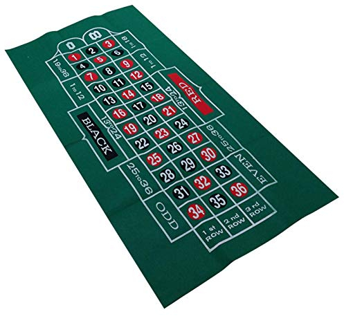 SinceY Pokermatte - Pokertischauflage | Roulette Filz Poker Matte Pokerauflage Doppelseitige Muster-Spieltischdecke, Vliestischdecke, Blackjack- Und Roulettetischdecke 60X120cm