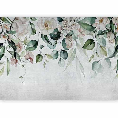 murando - Carta da Parati Moderna per Soggiorno, Fogliame, 400x280 cm | Fotomurali in TNT, Decorazione da Muro XXL, Carte da Parati Moderne, Astratto, Produzione Europea