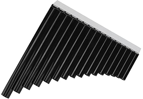 ABS Pan Flute, C Key Pan Flute Pipes Musical Instruments with Cardboard Carrying Bag for Children Adults Beginners Teaching Staff (Black)