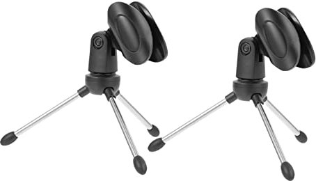 ZzzaNa 2 x Mikrofonstativ, Mikrofonausleger, Mikrofon-Tischständer, Computer-Desktop-Ständer, Mikrofon-Stützgestell, verstellbares Tischmikrofon-Rack, Desktop-Mikrofonstativ, Mikrofonteile Ständer