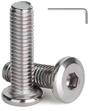 5/16-18 x 1-1/2 (20 Pack) Flat Head Hex Socket Cap Screws Bolts, 304 Stainless Steel 18-8, Hex Drive, Bright Finish, Fully Machine Thread