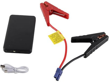 Septpenta Auto Starthilfe, Blitz, Stroboskop und SOS Beleuchtungsmodi, 600 a Spitze, 12.000 mAh, Tragbare 12 V Batterie Starthilfe, Mehrfachschutz für 12 V Autos, Transporter, Suvs, Motorräder