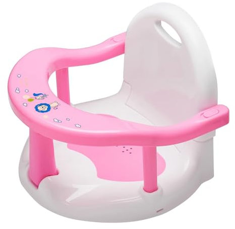 Badewannensitz Baby, Badesitz, Babybadesitz, Ergonomischer Sitz für die Badewanne mit Rollball und Saugnäpfen, Rutschfester klappbarer Baby Badesitz, rutschfest