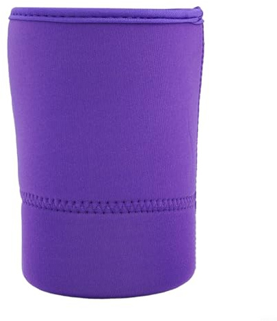 Supporto per tazza in neoprene, protezione termica, impugnatura comoda, adatto per varie tazze (L viola)