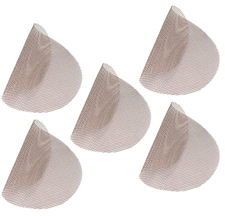 Gsycle 5 pièces Tapis de Gril Rond en Maille, 36 cm en Tissu de Fibre de Verre Tapis de Barbecue réutilisable Tapis de Nourriture pour Barbecue Tapis de Cuisson de Gril en Maille Outils