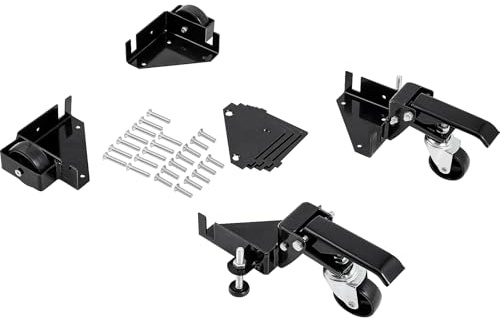 VEVOR Mobile Base, 400 lbs Weight Capacity, Adjustable from 9.5 x 9.5 to Infinity, Heavy Duty Universal Mobile Base Stand with Swivel Wheels for Woodworking Equipment, Bandsaw, Power Tools, Machines
