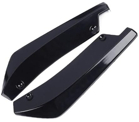 Faldones Laterales Divisores Ángulo E Labio Parachoques Trasero Universales Protector Rayones Alerón para Serie 1 E82 E81 E87 E88 2008-2012 Accesorios Automóvil Divisor(Glossy Black)