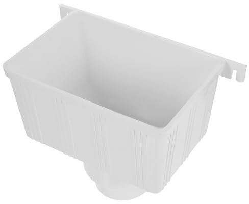 Tofficu Déviateur de Gouttière PVC en Plastique Blanc, Solution de Drainage, pour Système de Récupération des Eaux de Pluie, Usage Jardin