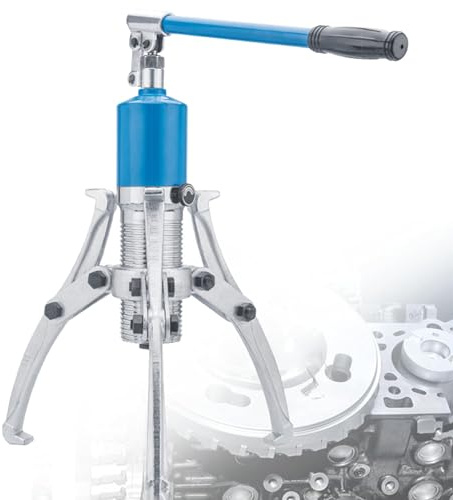 Kit estrattore idraulico per ingranaggi industriali da 5 a 20 tonnellate, separatore idraulico per impieghi gravosi con 2/3 di ganascia, mozzi di estrazione, flange, ingranaggi, cuscinetti, efficien