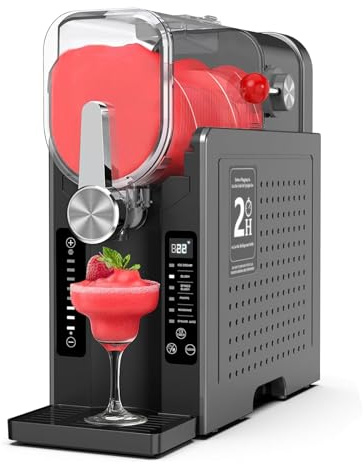 SAIYERUS Macchina per Slushie 1,6L Macchina per Granita per Casa, Macchina Professionale per Bevande Ghiacciate, Senza necessità di Ghiaccio,Slushy Maker per Party, Frappé, Milkshake, Cocktail, Vino