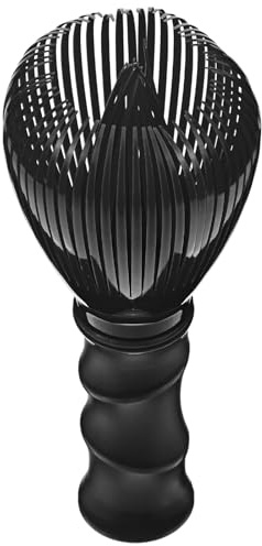 TIESOME Resin Matcha Whisk, 4.92x2.08in Reusable Matcha Whisk Brush Green Tea Brush Stirrer Dishwasher for Authentic Foam Gift for Stirring Making Tea Lovers (Black)