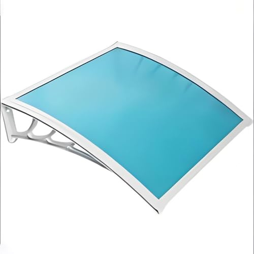 Baldacchino blu per esterni per ingresso di porte e finestre, 203,2 x 7,6 cm, tettoie resistenti alle intemperie, elegante copertura per gazebo e pergola, soluzione ombreggiante esterna