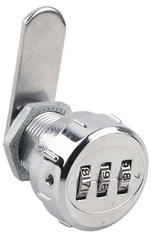 ERYUE Resistente Serratura a Combinazione in Acciaio Inossidabile Color argento. Comoda Serratura con Codice di Sicurezza con Password per Armadi e Cassetti in Legno (Armadietto in metallo da 0,5 ~