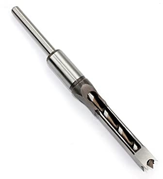 Brocas cuadradas para madera HSS, Juego de cinceles for embutir sierra corona cuadrada HSS con broca helicoidal 16 mm, 18, 30(16mm)