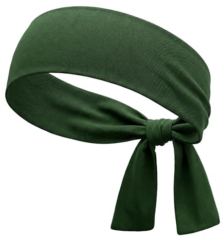 menique Herren 100% Merino Stirnband zum Binden, Atmungsaktives Sportband | UPF 35 UV-Schutz für Damen und Männer, Schweißband und Haarband für Laufen Joggen Wandern Radfahren Fitness Tennis und Sport
