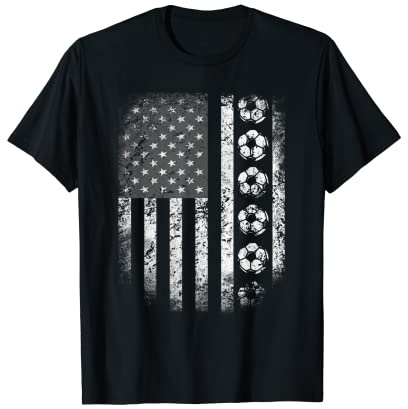 Proud America Soccer Fans Jersey - USA Flag Football Lovers T-Shirt