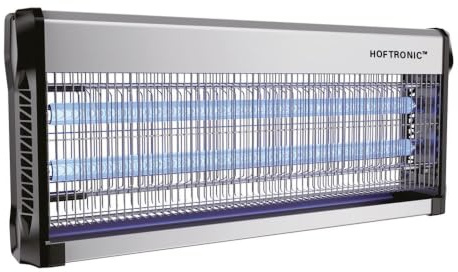 HOFTRONIC Volt - Destructeur d'insectes 4200 Volt (Haute Tension) - Piège à Insectes UV 40 Watt 150m² - Très Efficace Contre Les Mites Alimentaires, Mites de Jardin, moustiques, Mouches et Insectes