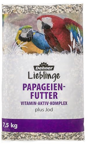 Dehner Lieblinge Vogelfutter, Papageien-Futter, Vitamin-Aktiv-Komplex, 7.5 kg