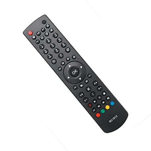 RC-1912 Télécommande de Remplacement -VINABTY-fit pour Polaroid JVC Hitachi Digihome TELEFUNKEN Celcus Bush JMB Vestel TV RC1912 télécommande LED32167FHDCNTD 32882HDLCD 32LED5003