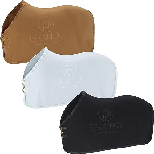 Eskadron Platinum Abschwitzdecke Fleece Stamped, SHETTY Größe 105cm, Farbe Cognac