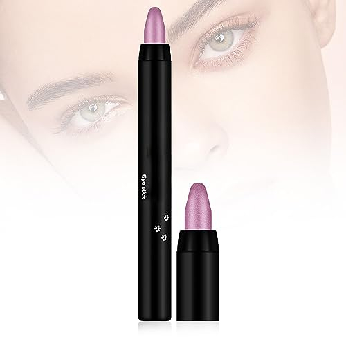 Wasserfester Glitzer-Lidschattenstift Make-up-Stift, 16 Colors Highlight Eyeshadow Pen Waterproof Glitter Eyeshadow Eyeliner Pen, Lidschatten Stift Crayon Lidschattenstift Shimmer Cream (#07)