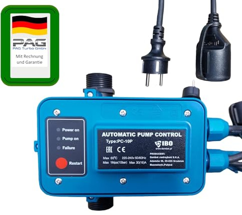 PAG Turbo GmbH Pumpensteuerung PC-10P für Gartenpumpe/Tiefbrunnenpumpe 1 bis 2,2kW -16A