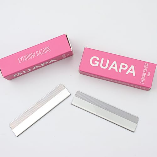 5 Schachteln Augenbrauen-Rasierklingen, Microblading-Bleistiftspitzer-Werkzeug, einschneidige Rasierklingen aus Edelstahl für Permanent Makeup Zubehör (1 zählen 5 Boxen)