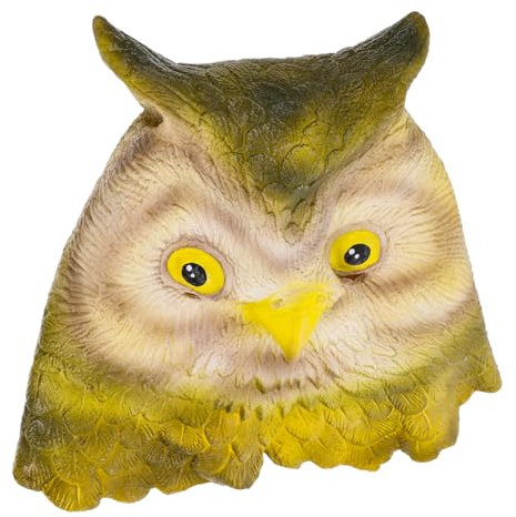 KOMBIUDA Halloween Katzenkopf Maske Vollmaske Eule Für Kostümparty Tiermaske Cosplay Zubehör Einzigartiges Design Für Halloween Karneval