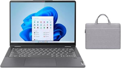 Lenovo Flex 5i 14 Touchscreen 2-in-1 Laptop | Intel Core i5-1235U Processor | 8GB RAM | 512GB SSD | Intel Iris Xe Graphics | Backlit | Fingerprint | Windows 11 S | Bundle with Grey Bag