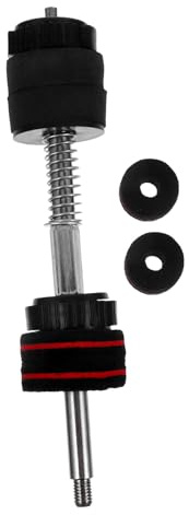Schnellverschluss Beckenmuttern 1 Satz für Beckenstapler Schwarz | Doppellagiges Design, Materialmix aus Filz, Legierung und Kunststoff, Passend für Gängige Becken