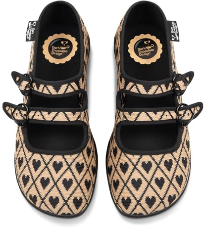 Hot Chocolate Design Chocolaticas Damen Mary Jane Flache Schuhe, I Wove You 2, 38 EU