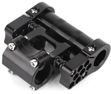 BTGHPI Aluminiumlegierung Faltrad Poröser Vorbau Verstellbarer Doppelvorbau 25 4 Mm Fahrräder Lenkervorbau Für Faltrad